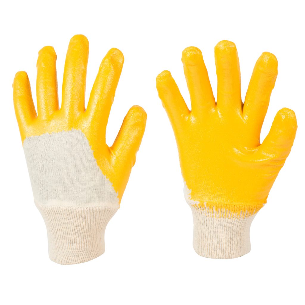 Yellow NBR Glove