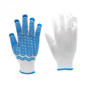 Knitted Glove With Dots