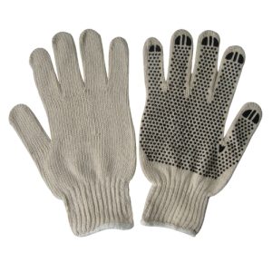 Knitted Glove With Dots