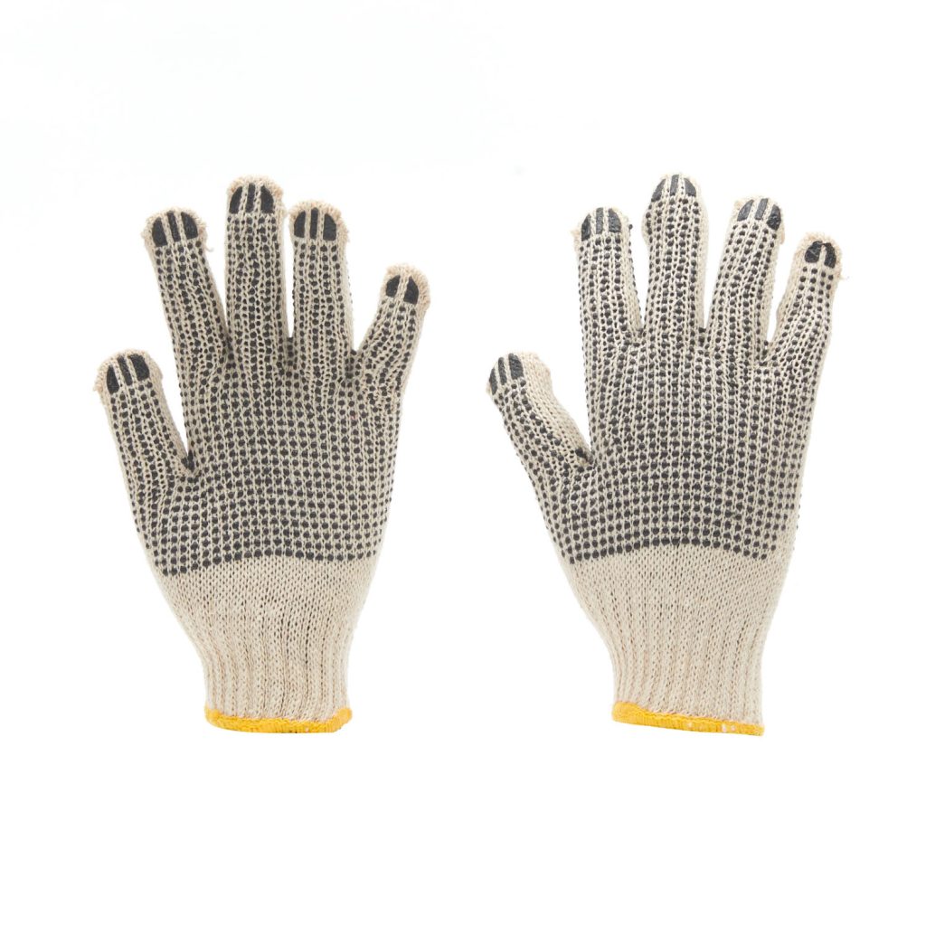 Knitted Glove With Dots