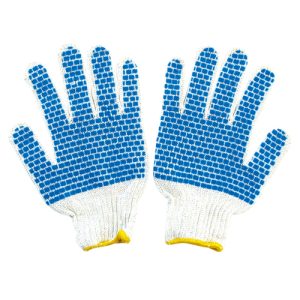 Knitted Glove With Dots