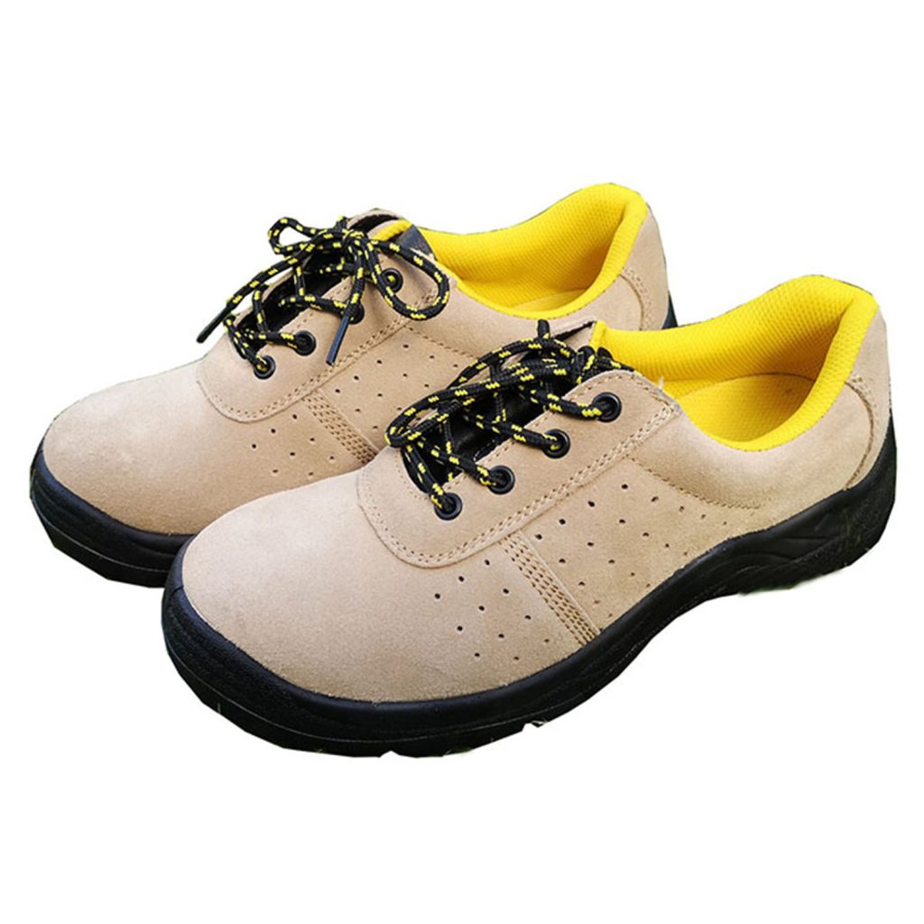 Suede Leather Low Cut PU Outsole Safety Shoes