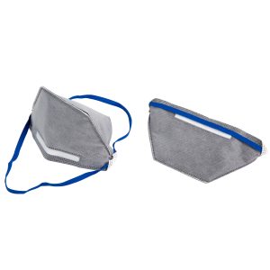 Active Carbon Horizontal Fold Flat Face Mask