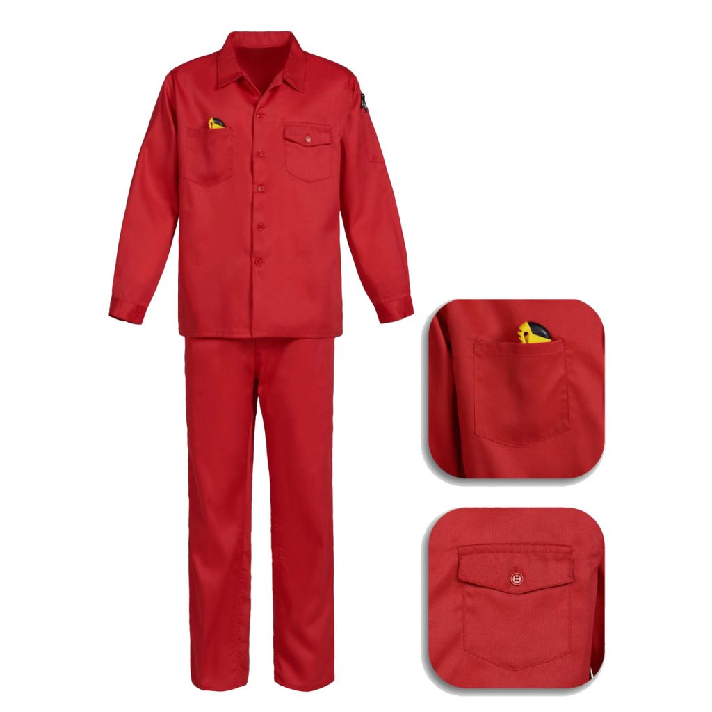 Average Red Cotton Workwear