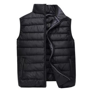 Black Sleeveless Parka Jacket