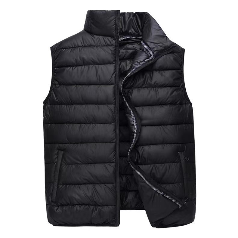 Black Sleeveless Parka Jacket