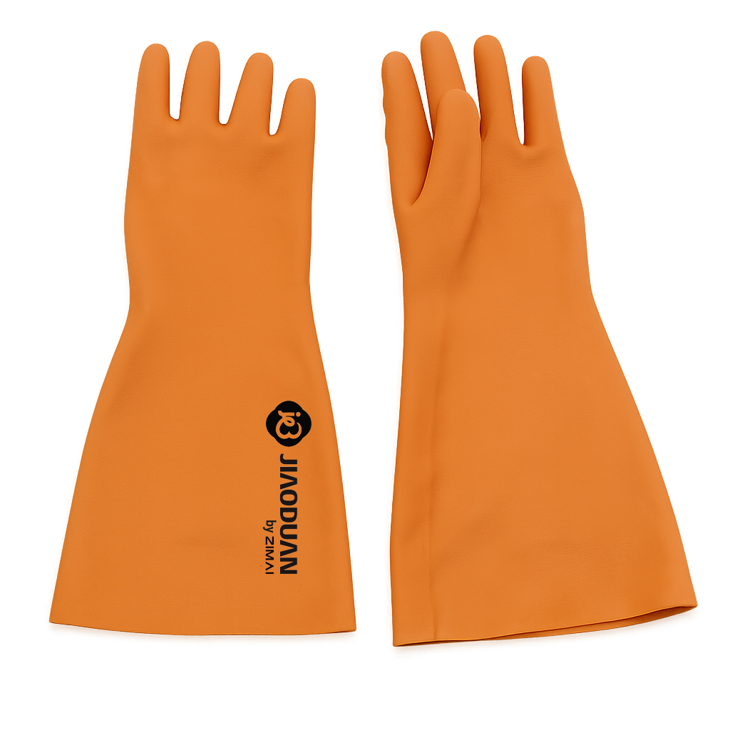 21300 Smooth Latex Gauntlet Gloves