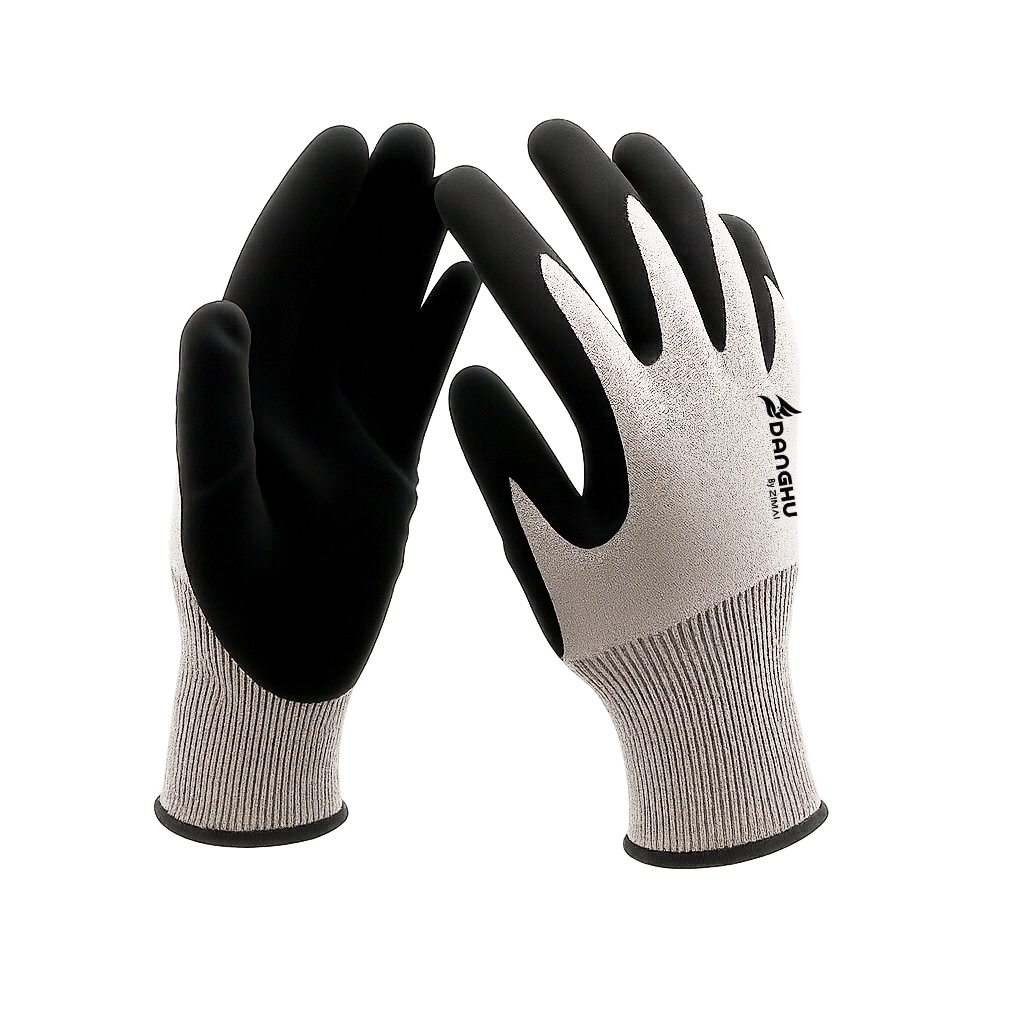 71038 Touch Screen Anti -Cut Sandy NBR Coated Gloves