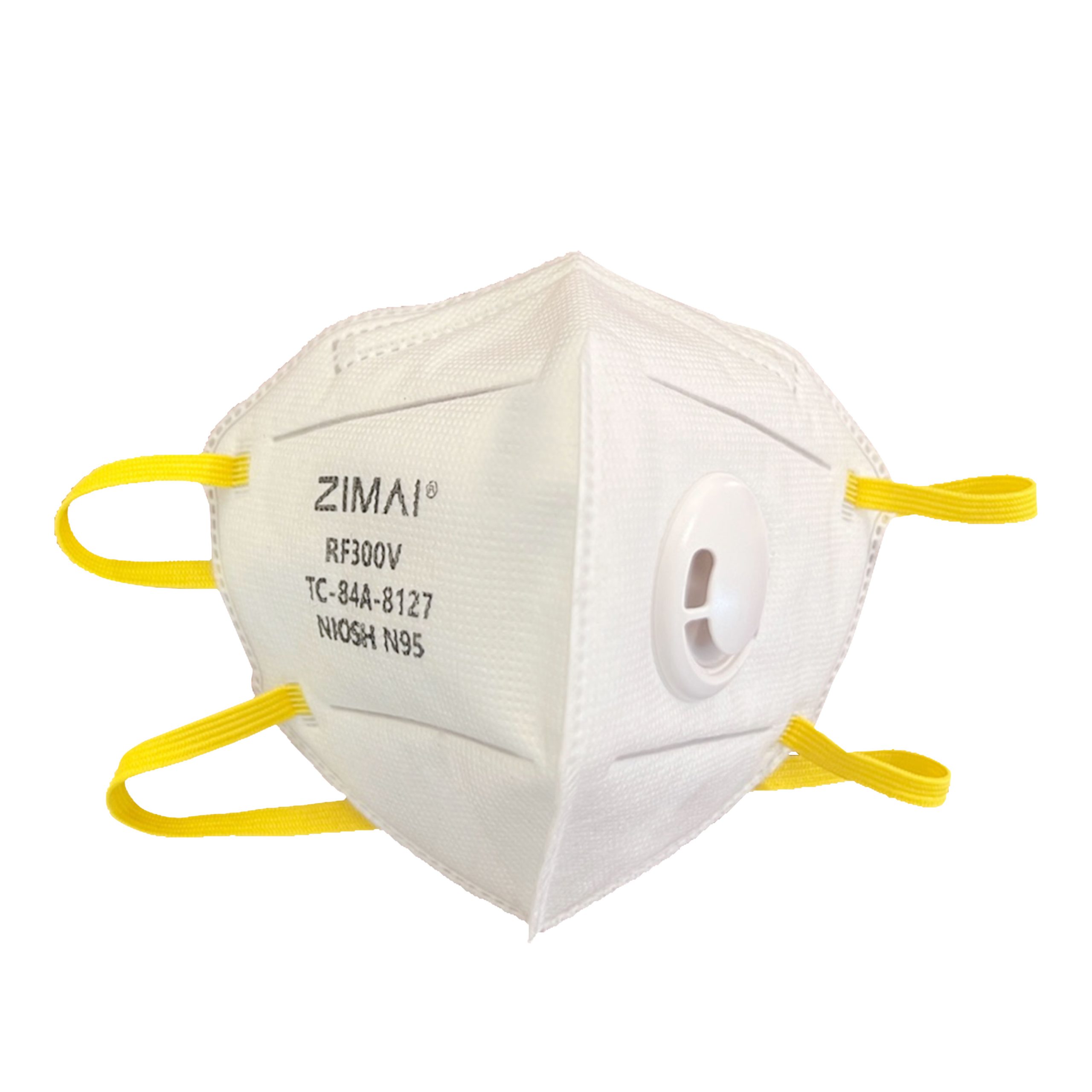 SS6001V Valved Vertical Fold Flat Face Mask