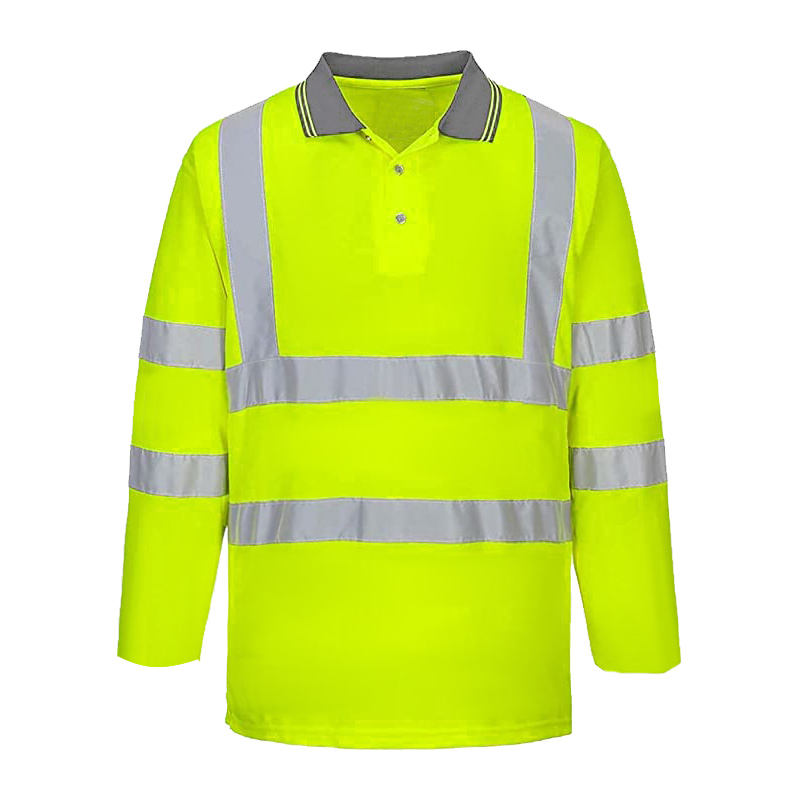 HV215 Hi-Vi Polyester Long Sleeve POLO